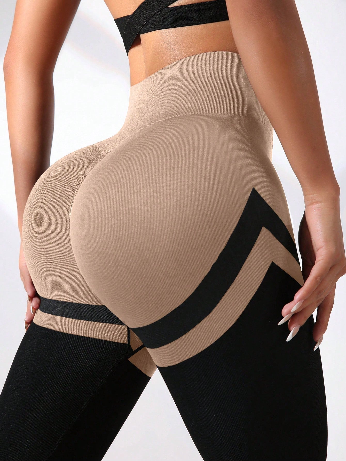 Calça Legging Push Up Cintura Alta Com Compressão