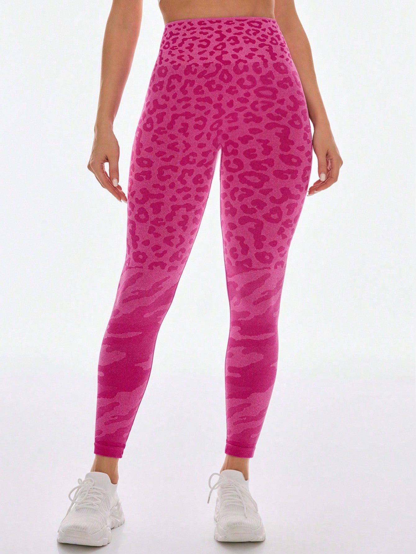 Calça Legging Seamless Estampada Cintura Alta Fitness Sport