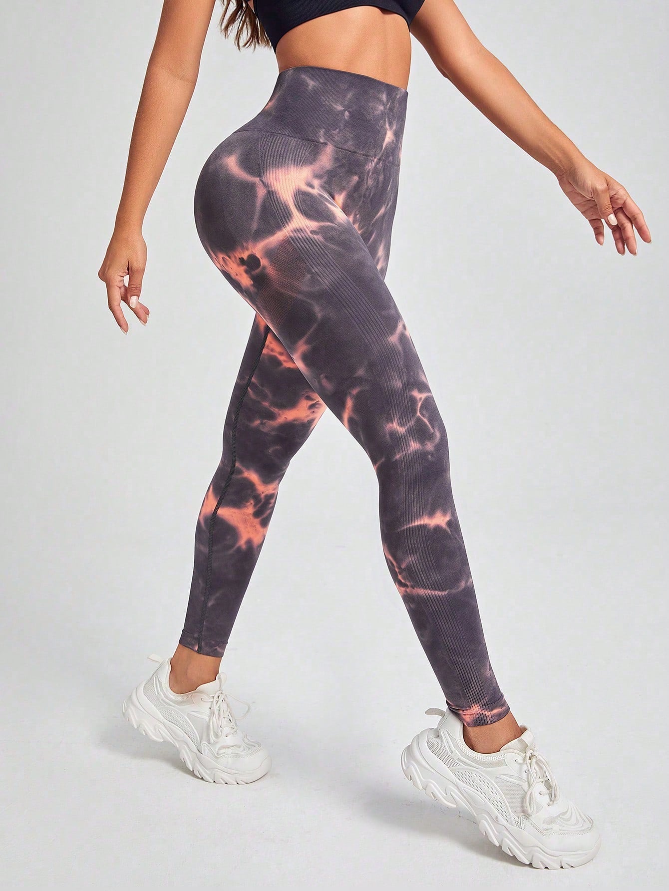 Calça Legging Animal Print Cintura Alta Com Compressão