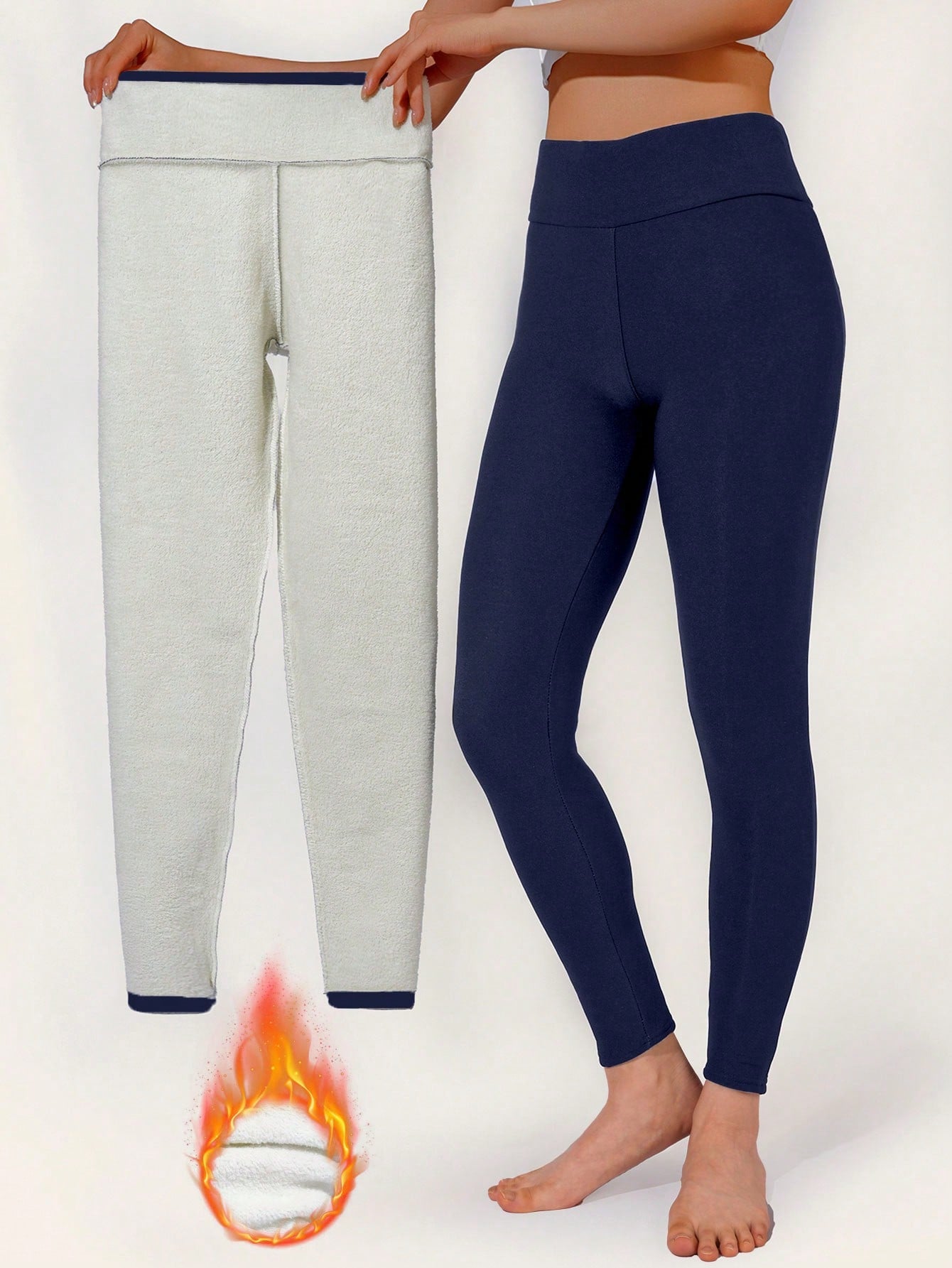 Calça Legging Feminina Forrada Com Forro Térmico