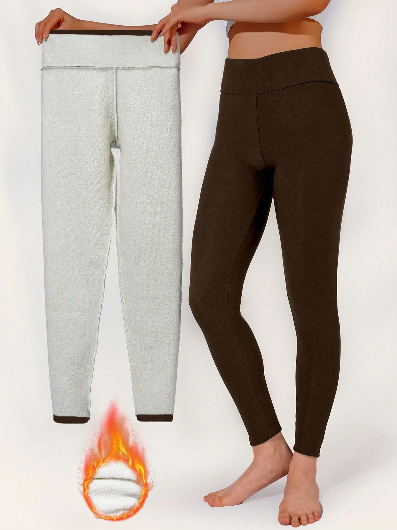 Calça Legging Feminina Forrada Com Forro Térmico