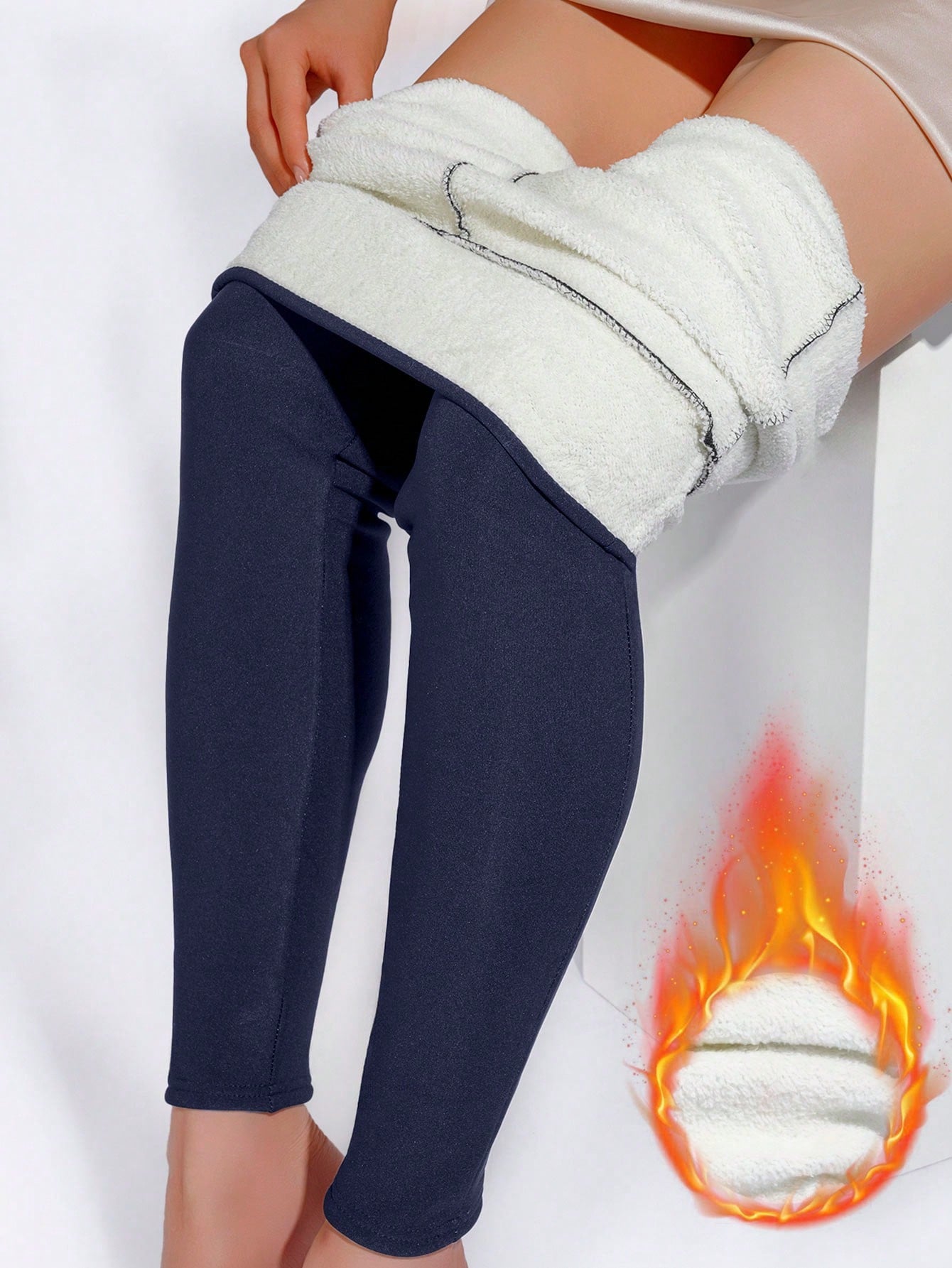 Calça Legging Feminina Forrada Cintura Alta Softclouds