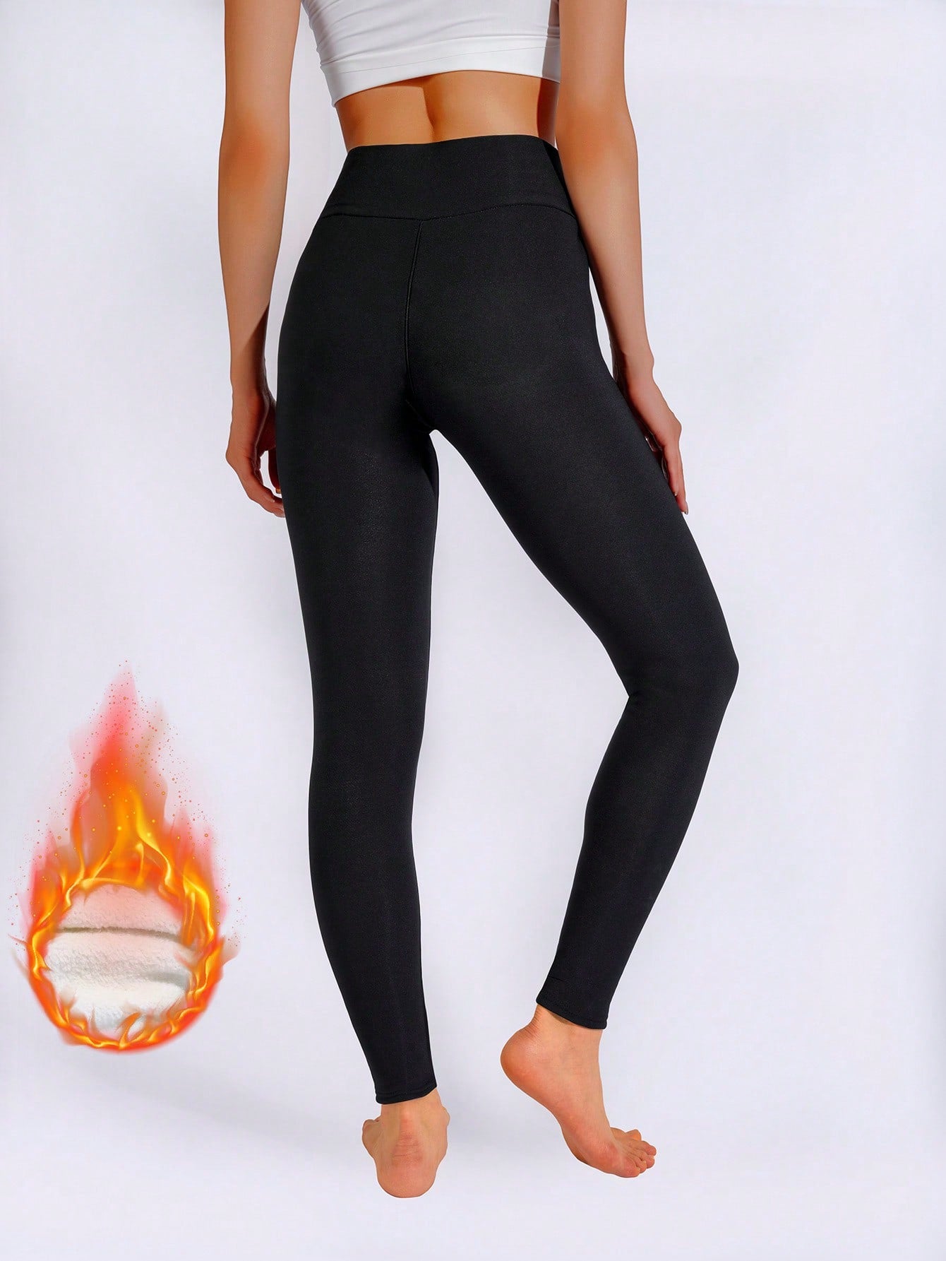 Calça Legging Feminina Forrada Com Cós Anatômico Térmico