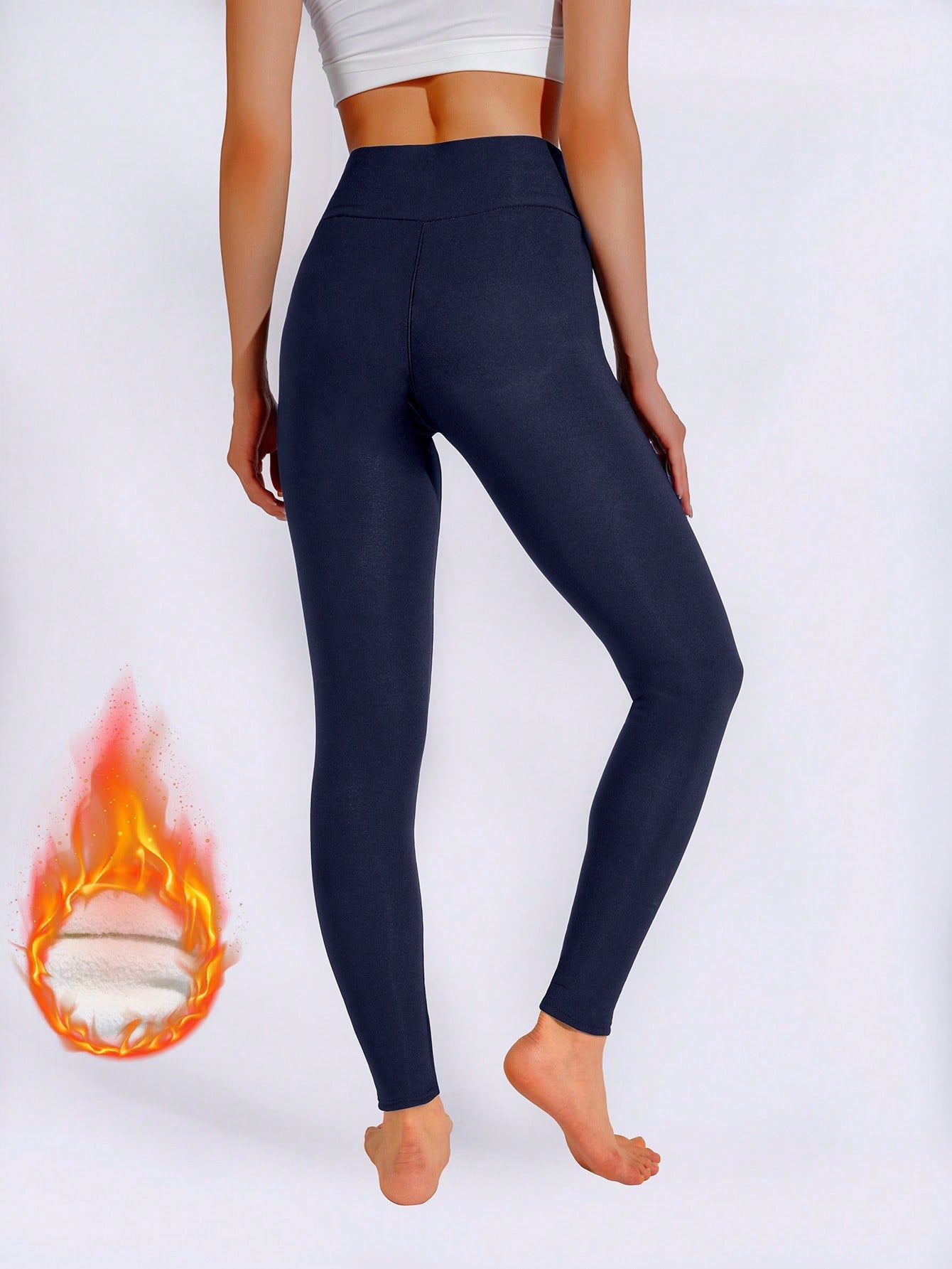 Calça Legging Feminina Forrada Com Cós Anatômico Térmico