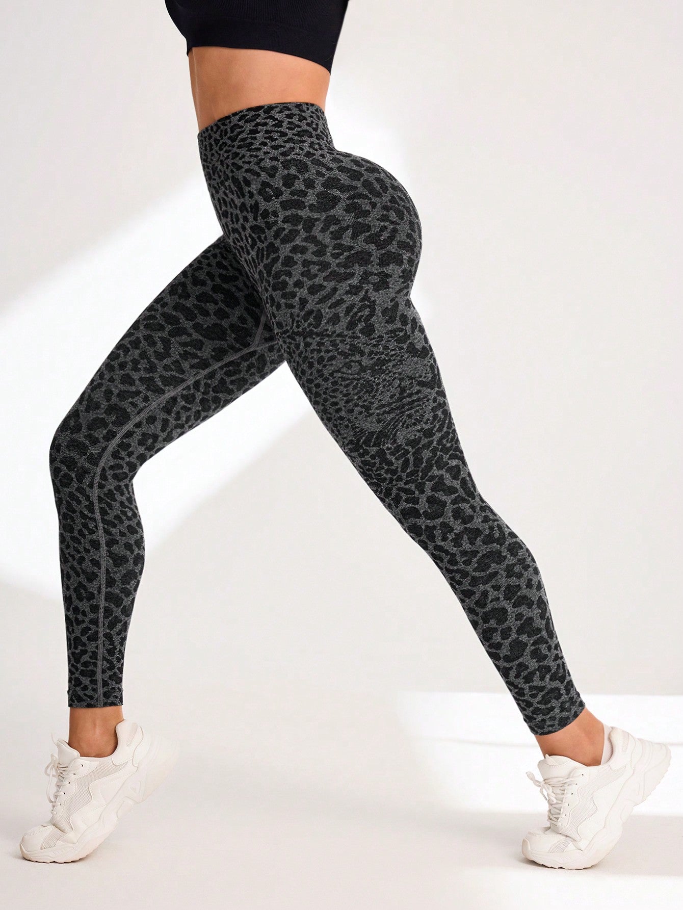 Calça Legging Estampada Animal Print Sem Costura