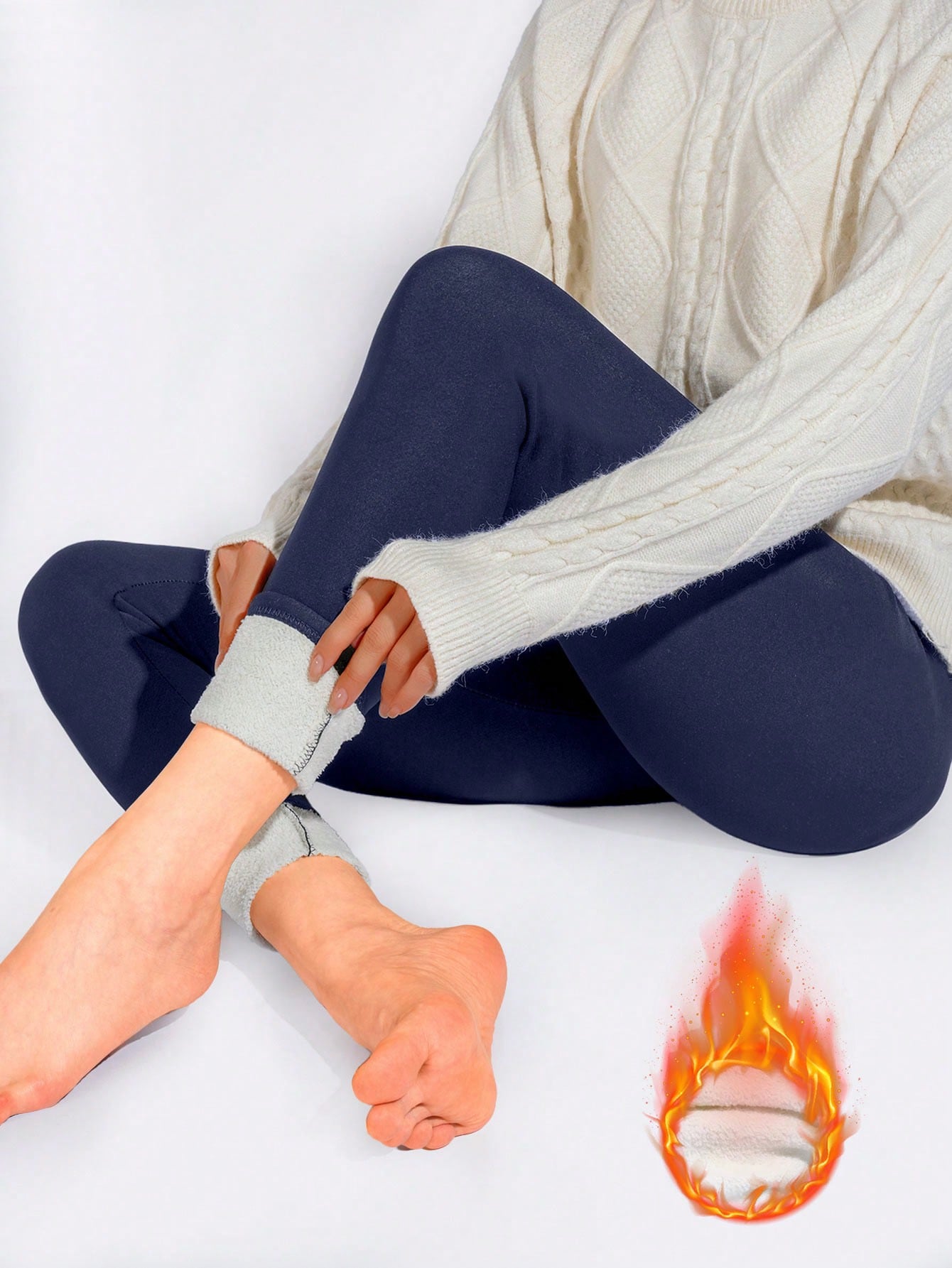 Calça Legging Feminina Forrada Com Forro Térmico