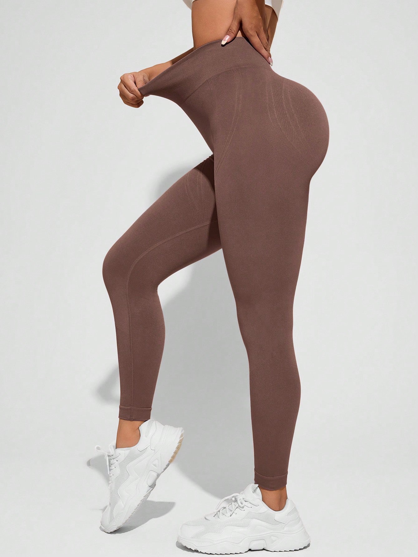 Calça Legging Sem Costura Push Up Cintura Alta