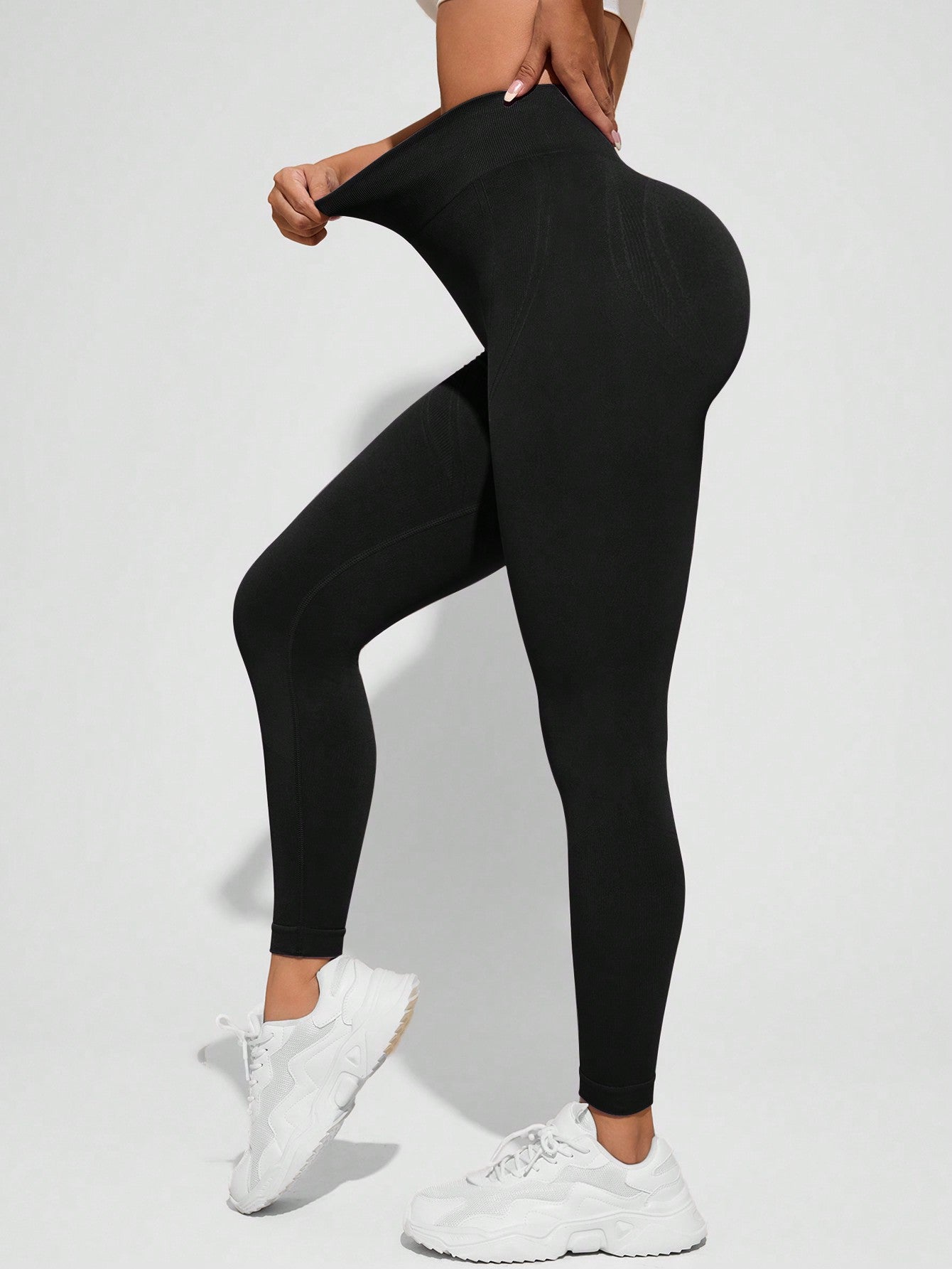 Calça Legging Sem Costura Push Up Cintura Alta