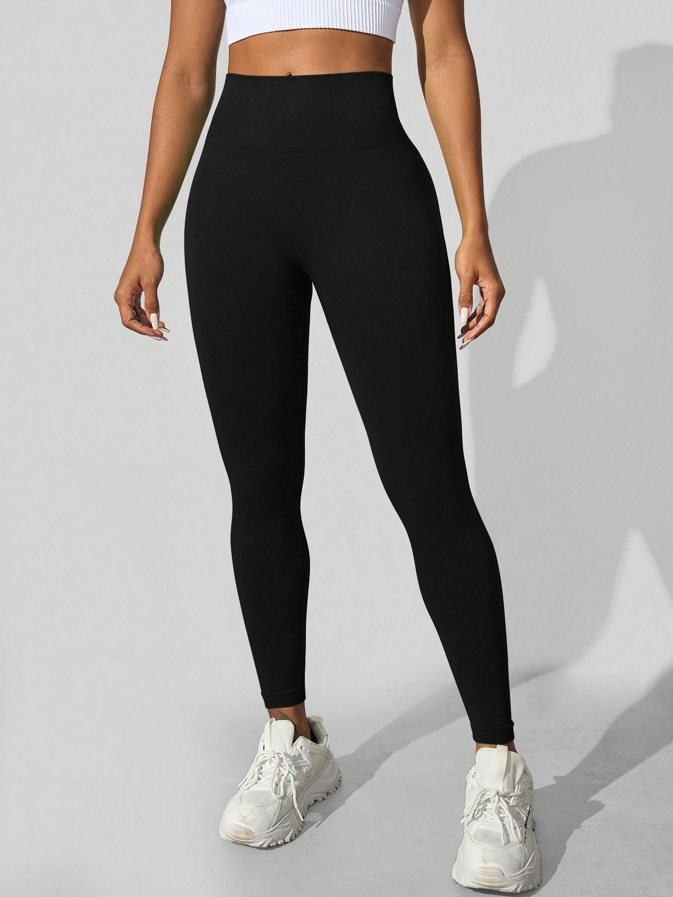 Calça Legging Sem Costura Push Up Com Compressão