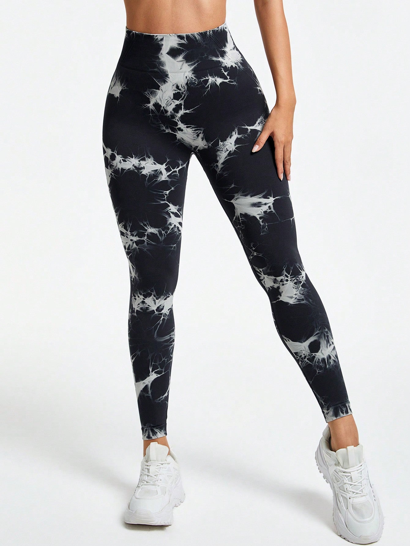 Calça Legging Tie Dye Scrunch Sem Costura