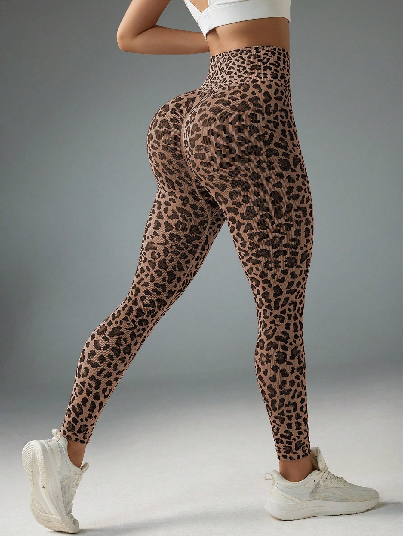 Calça Legging Estampada Animal Print Sem Costura