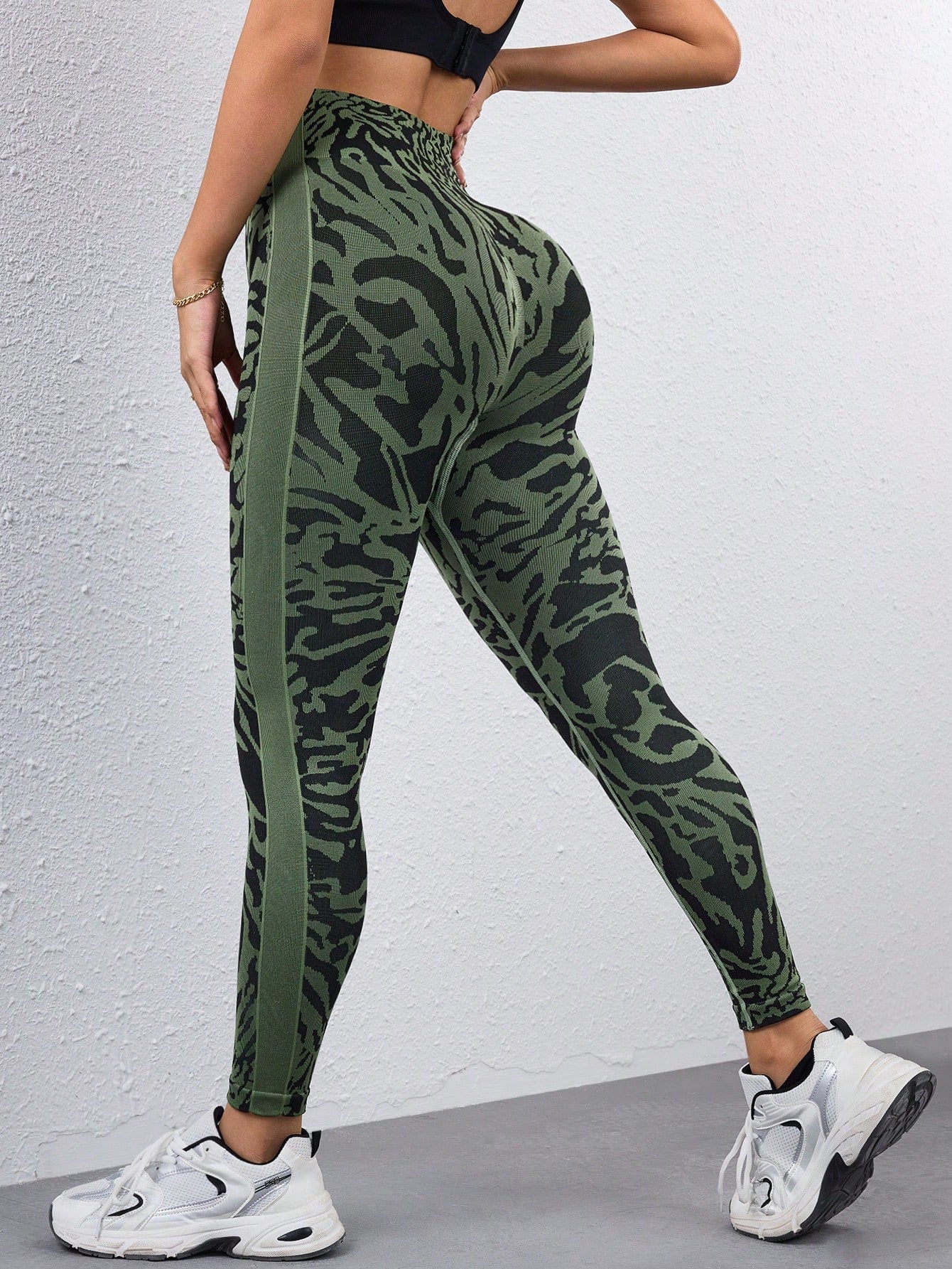 Calça Legging Seamless Estampada Animal Print Fitness