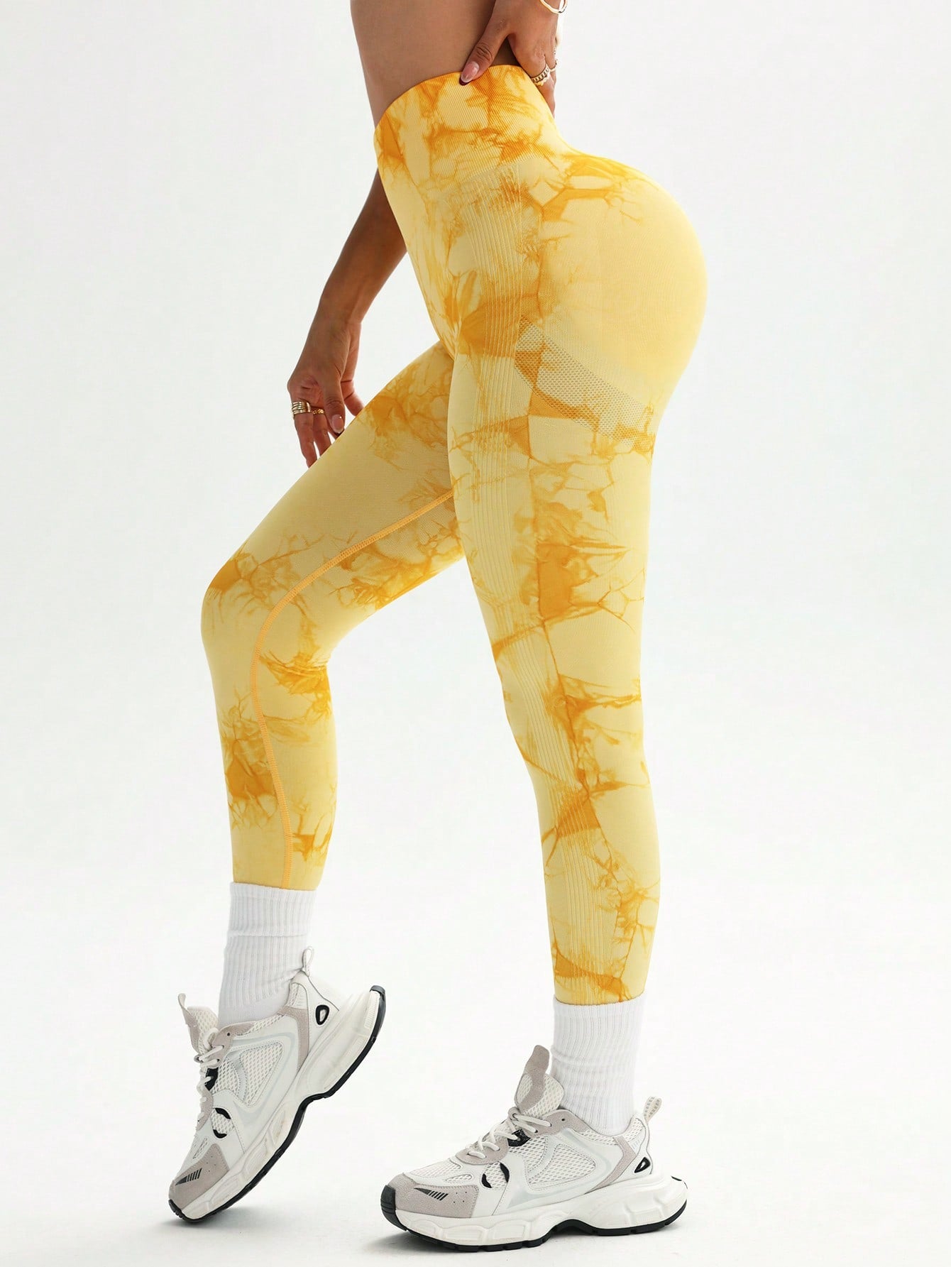 Calça Legging Fitness Compressão Estampa Tie Dye