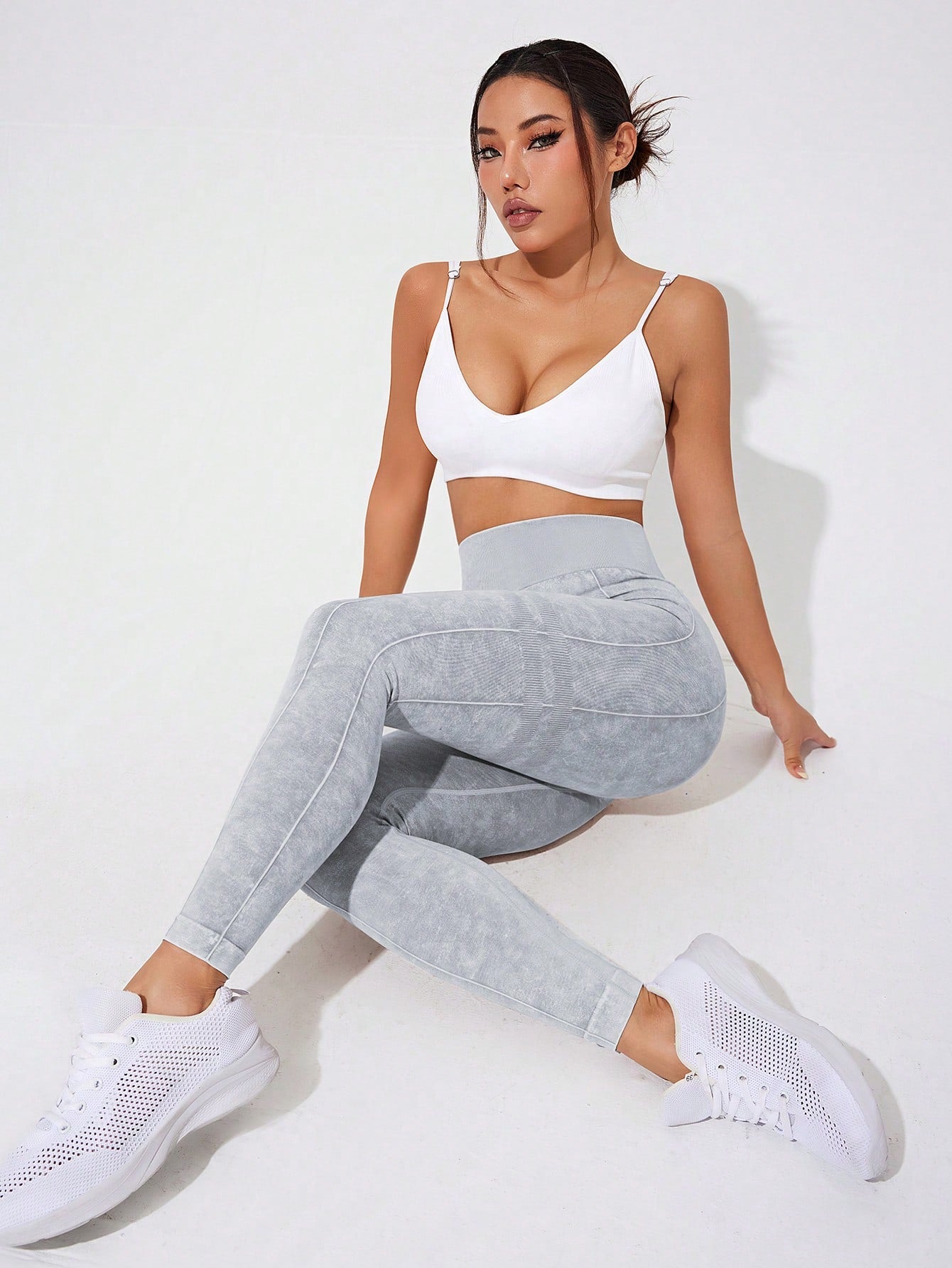 Calça Legging Seamless Cintura Alta Estonada