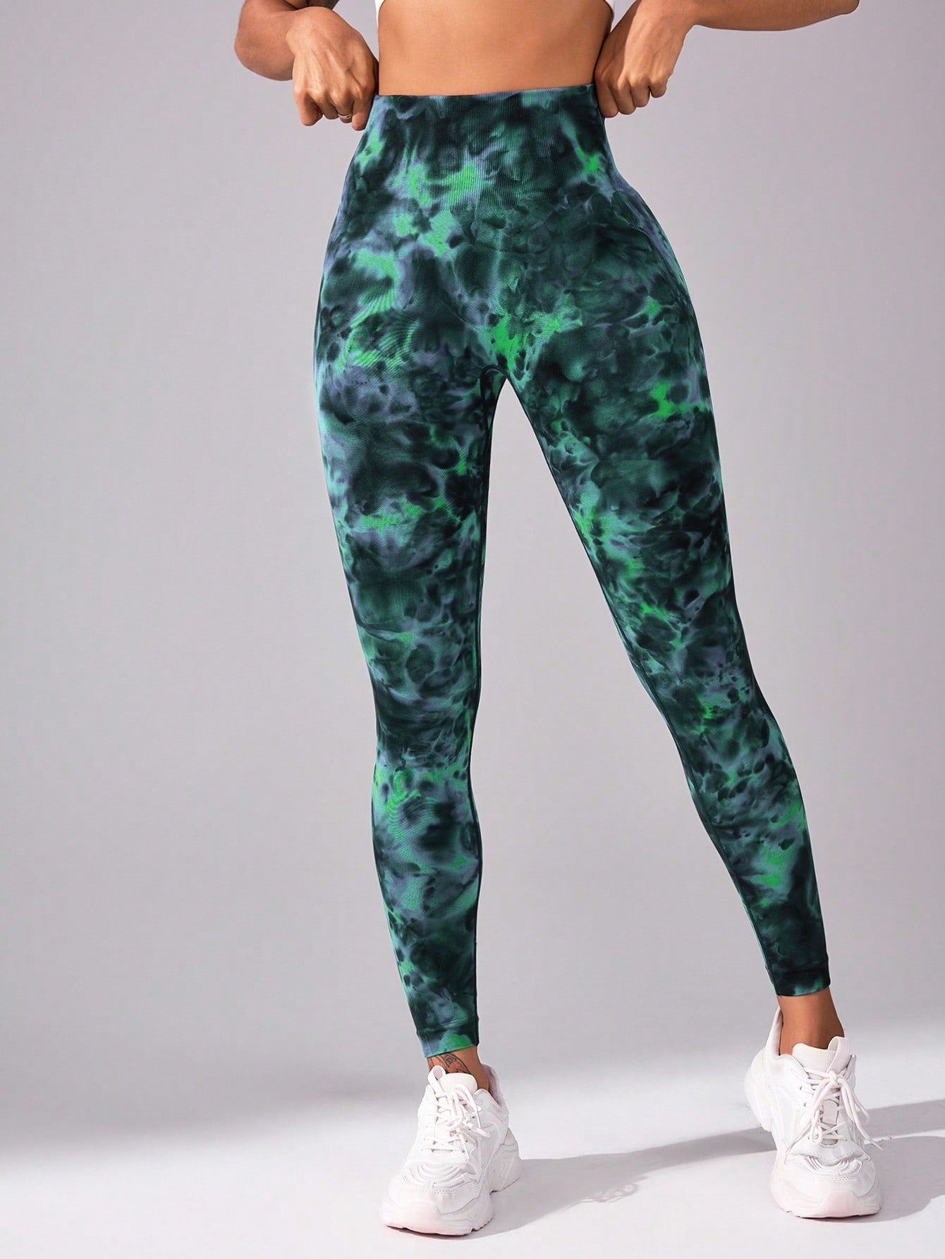 Calça Legging Tie Dye Push Up Sem Costura
