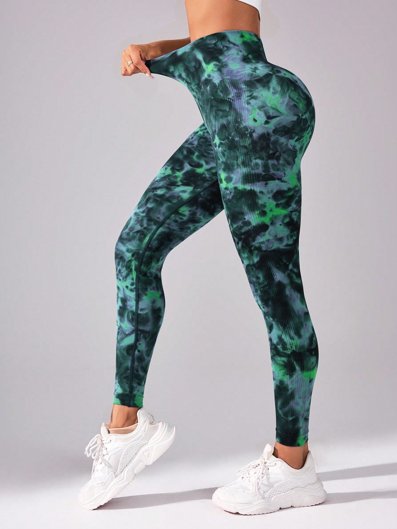 Calça Legging Tie Dye Push Up Sem Costura
