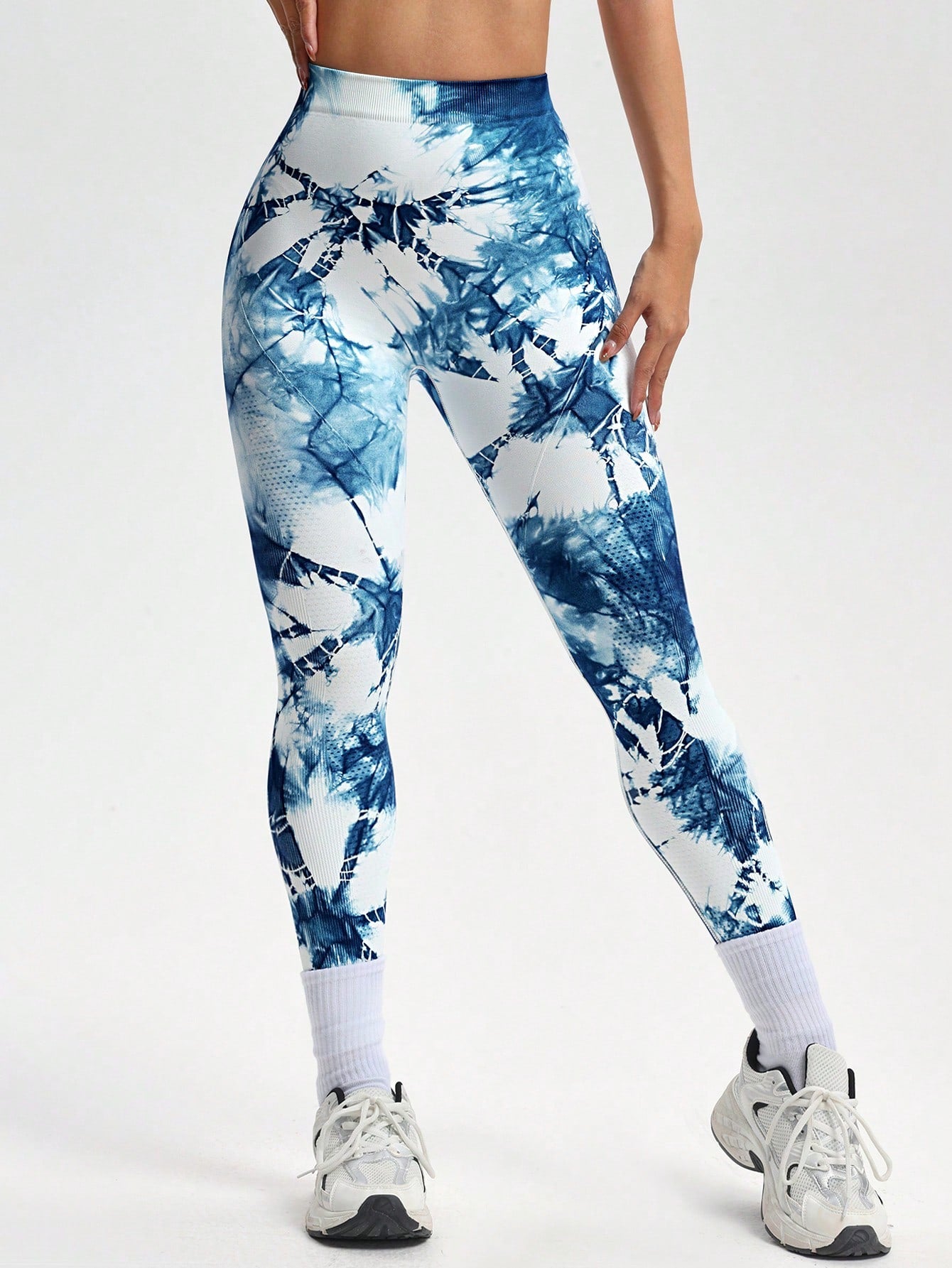 Calça Legging Tie Dye Cintura V Seamless