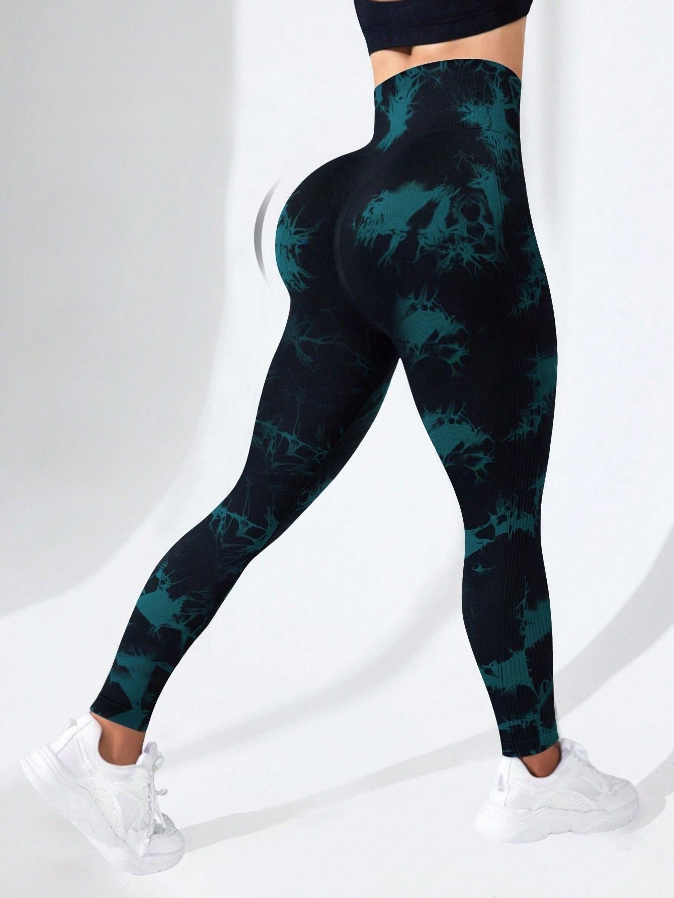 Calça Legging Tie Dye Seamless Com Compressão