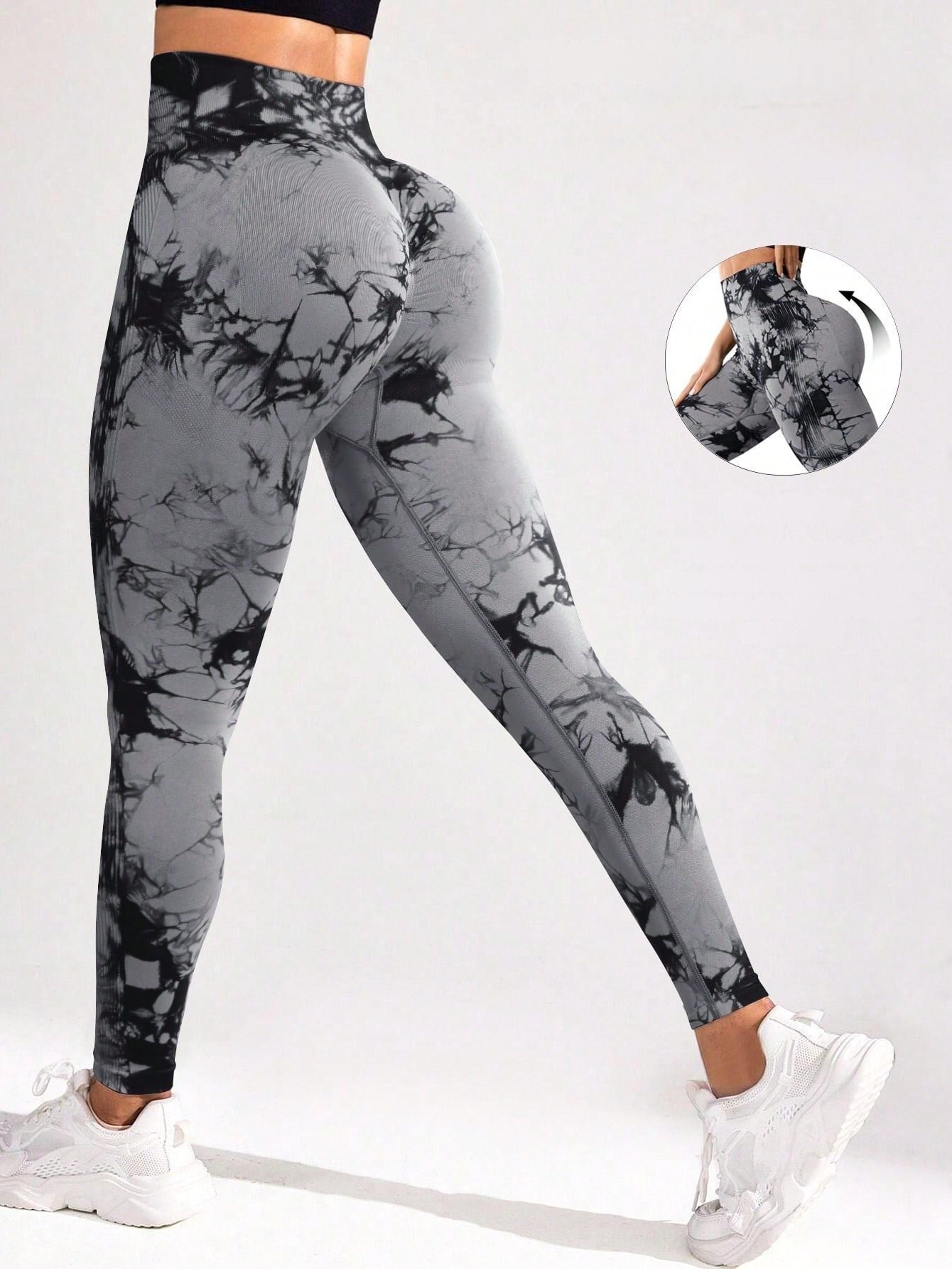 Calça Legging Tie Dye Texturizada Push Up